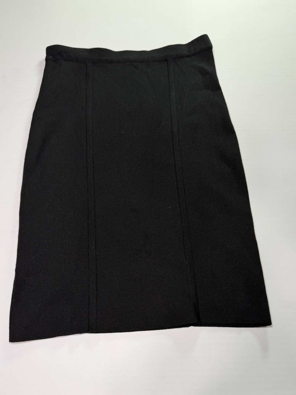 BCBGMaxAzria Black Ponte Pencil Skirt